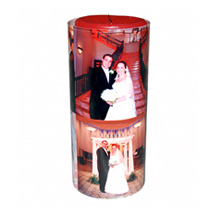 Photo Glass Candle